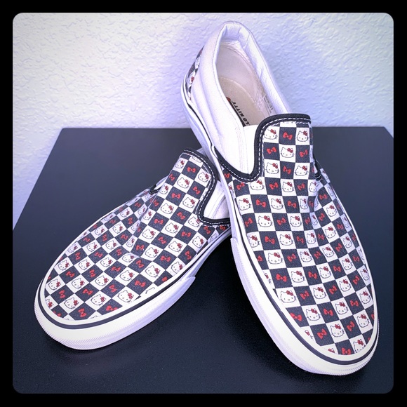 hello kitty checkered vans